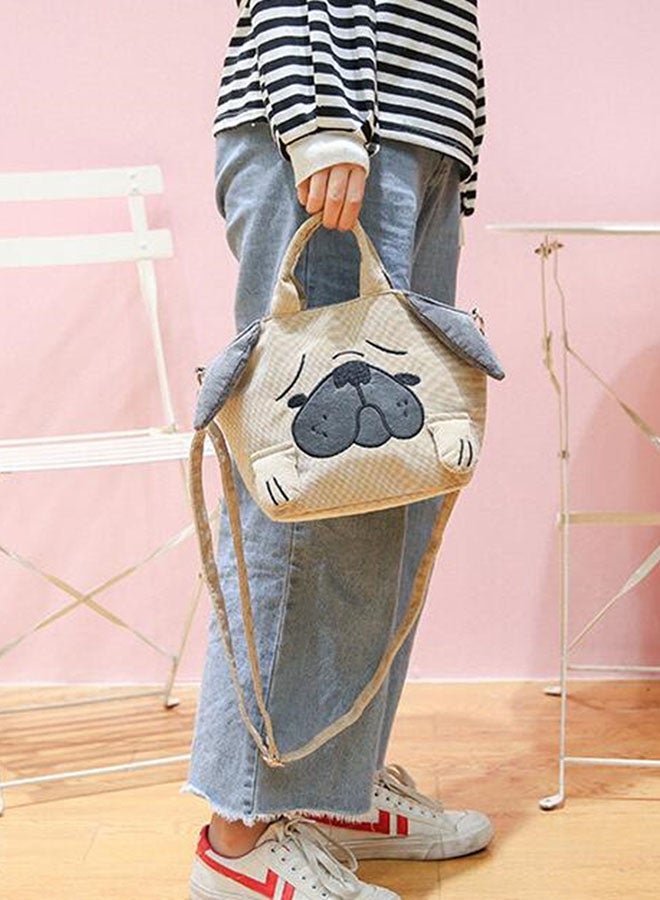 OUTAD Cartoon Dog Shape Tote Bag Multicolour  - Image 3