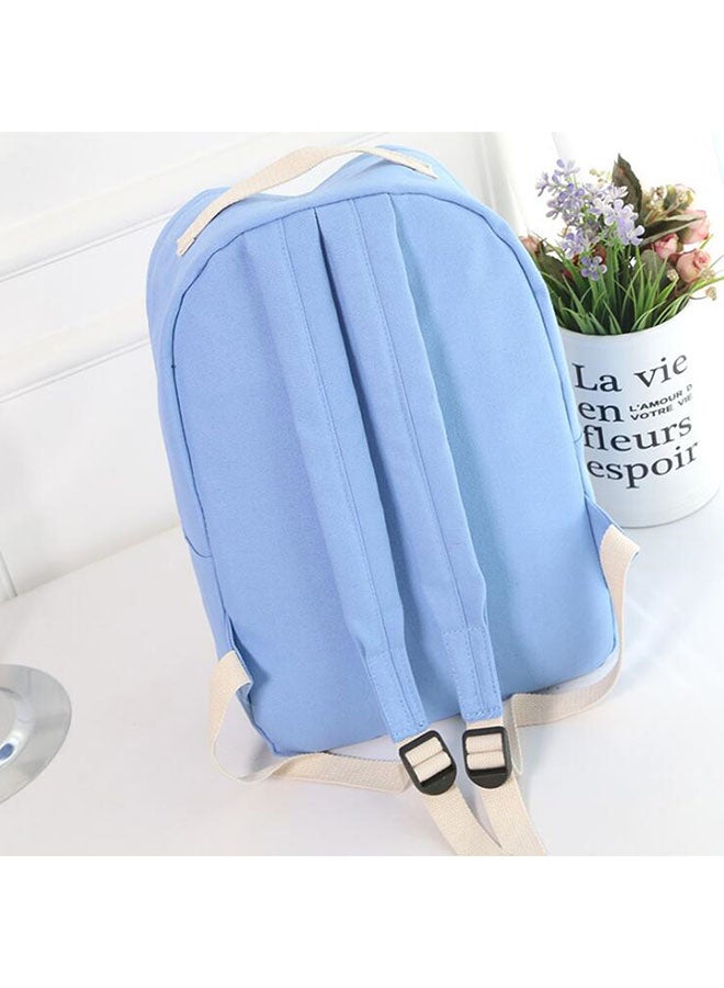 OUTAD - Adjustable Straps Backpack With Pouch Blue - Image 1