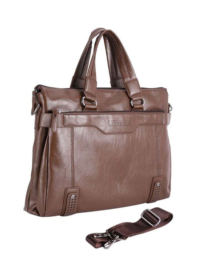 OUTAD Leather Messenger Bag Light Brown  - Image 1