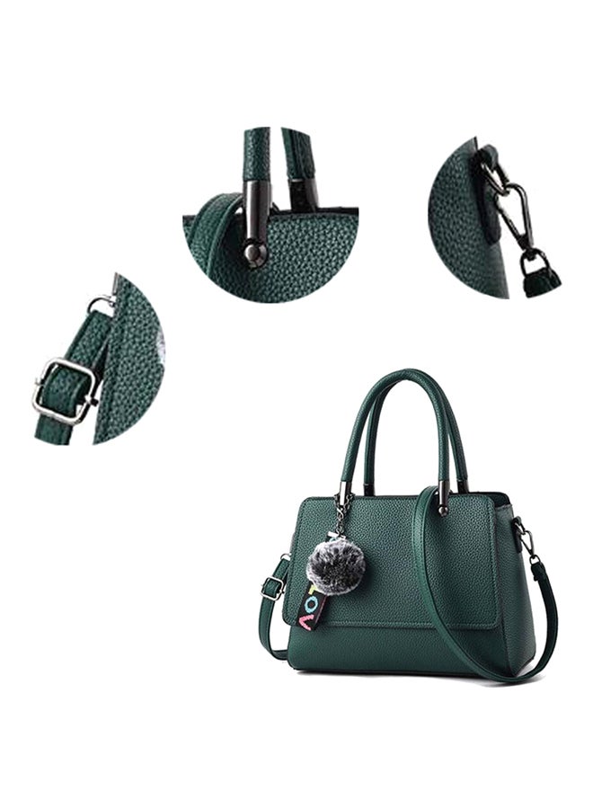 حقيبة كتف بتصميم مميز اللون الأخضر العسكري - Image 3