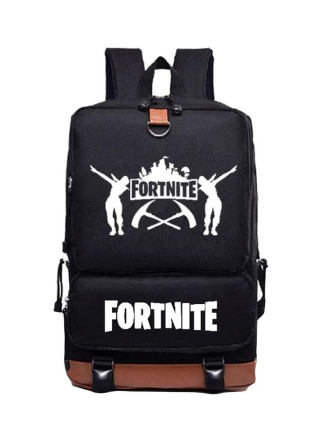 حقيبة ظهر عليها كلمة Fortnite أسود/بني - Image 1