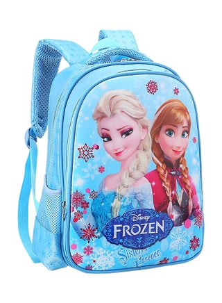 Frozen Themed School Backpack Blue/Brown/Red - view 3