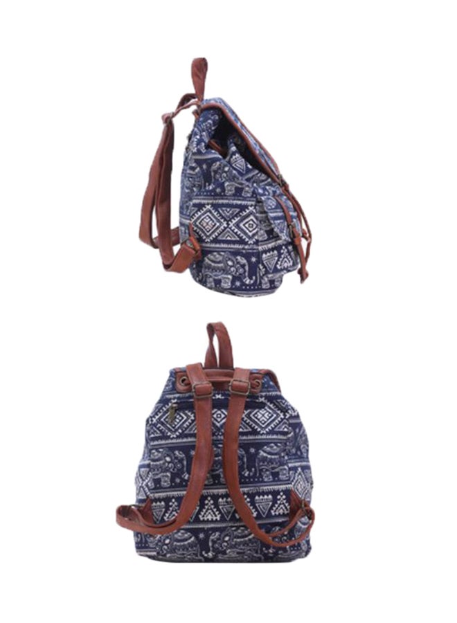 Fashion Casual Elephant Drawstring Backpack For Women Black - Image 3