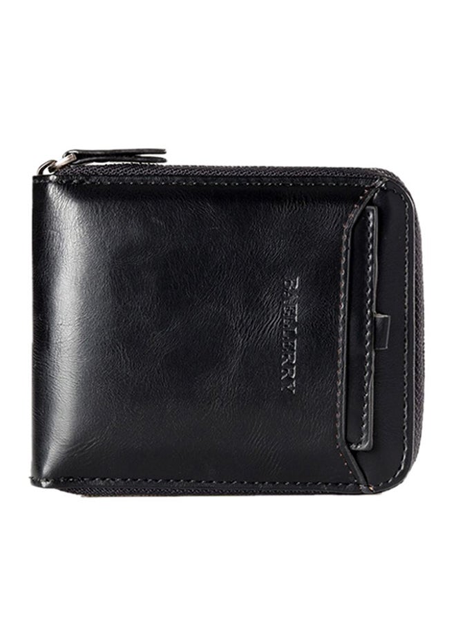 Horizontal Zipper Wallet Black  - Image 1