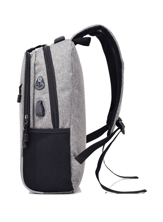 Dingxinyizu Usb Charging Bag Night Reflection Anti-Theft Backpack Grey - Image 3