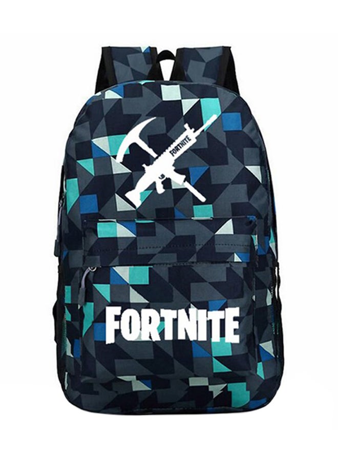 FORTNITE Vintage Zipper Lunch Double Shoulder Backpack Multicolour  - Image 1