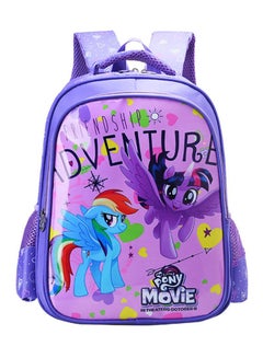 Generic Casual School Backpack Purple/Pink/Blue  - Image 1