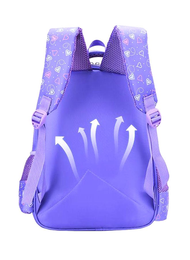 Casual School Backpack Purple/Pink/Blue - Image 2