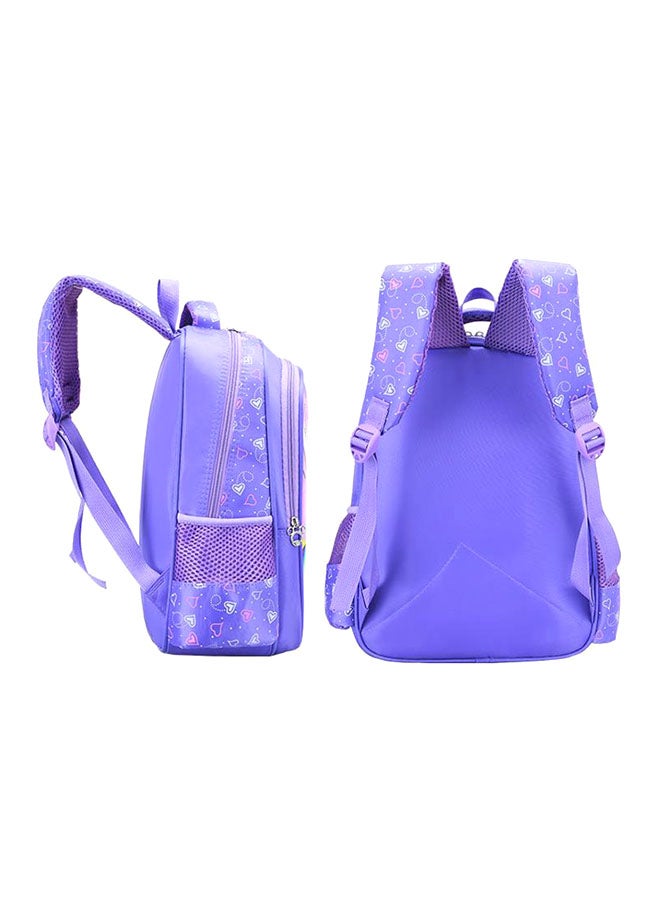 Casual School Backpack Purple/Pink/Blue - Image 3