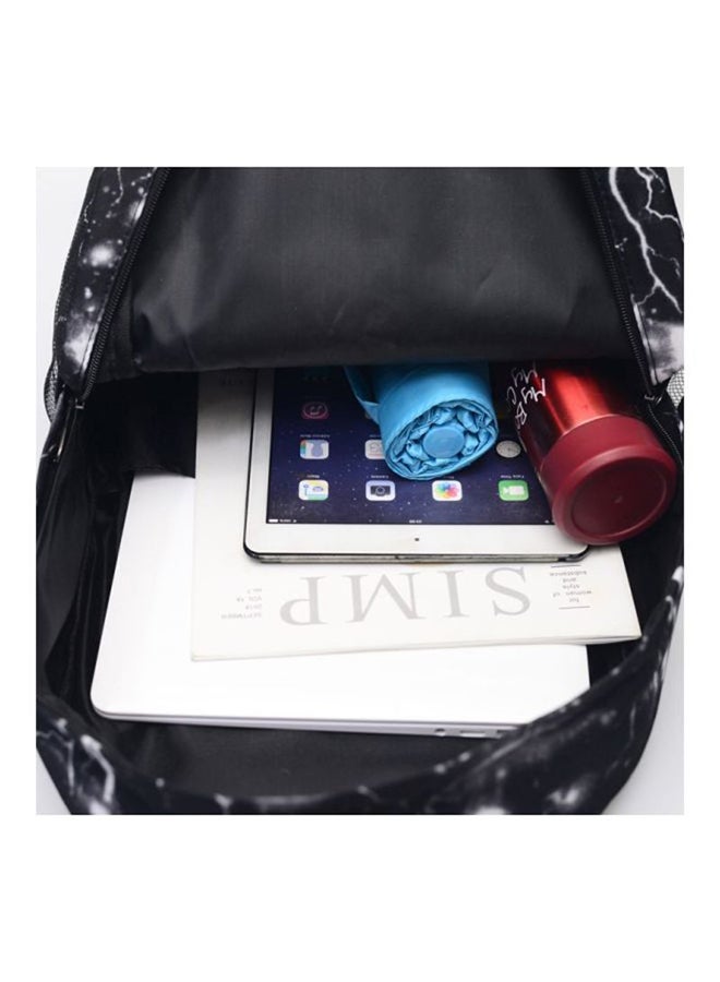 حقيبة ظهر نايلون بطبعة فورتنايت أسود/ أبيض - Image 3