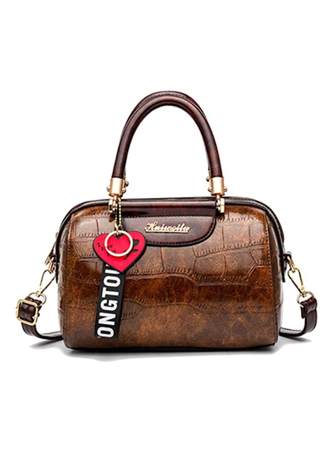 Stylish Shoulder Bag Brown - Image 1