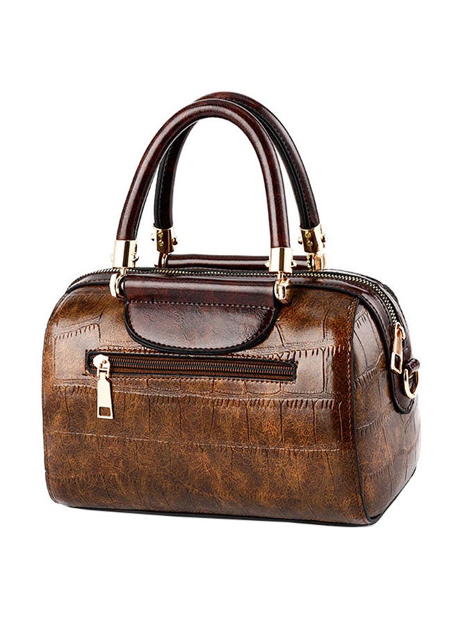Stylish Shoulder Bag Brown - Image 2