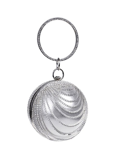European Design Party Clutch Silver
