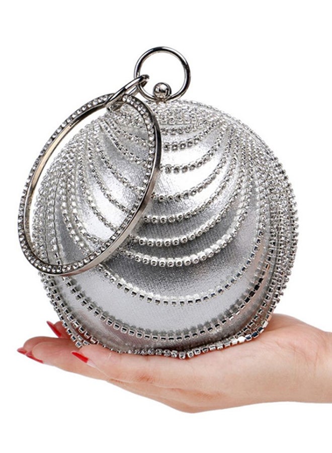 European Design Party Clutch Silver