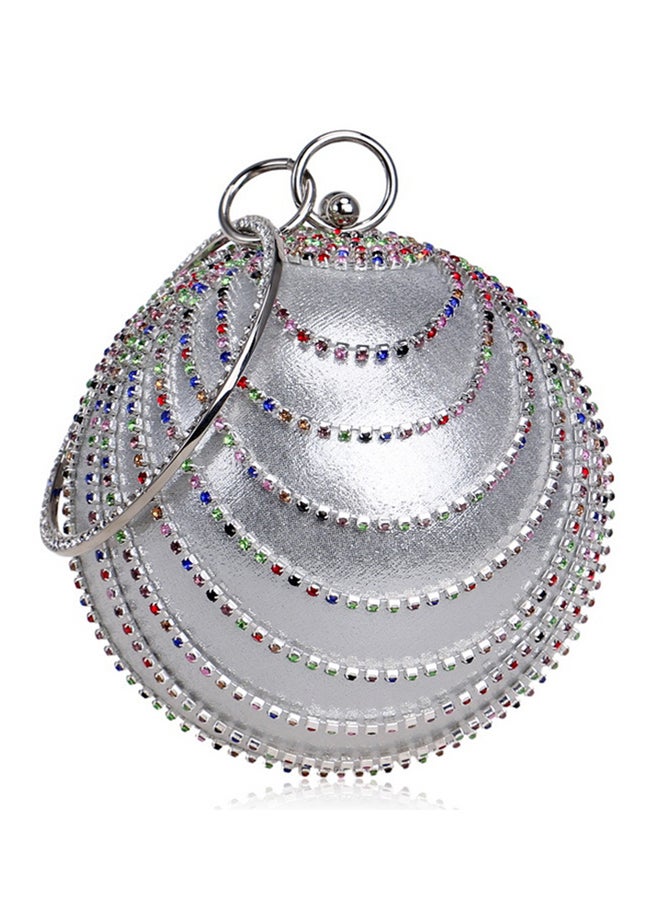 European Design Party Clutch Silver