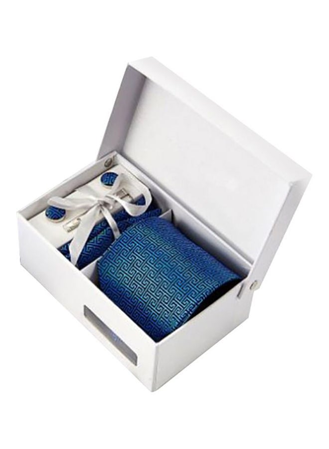 6-Piece Polyester Necktie Set Blue - Image 1