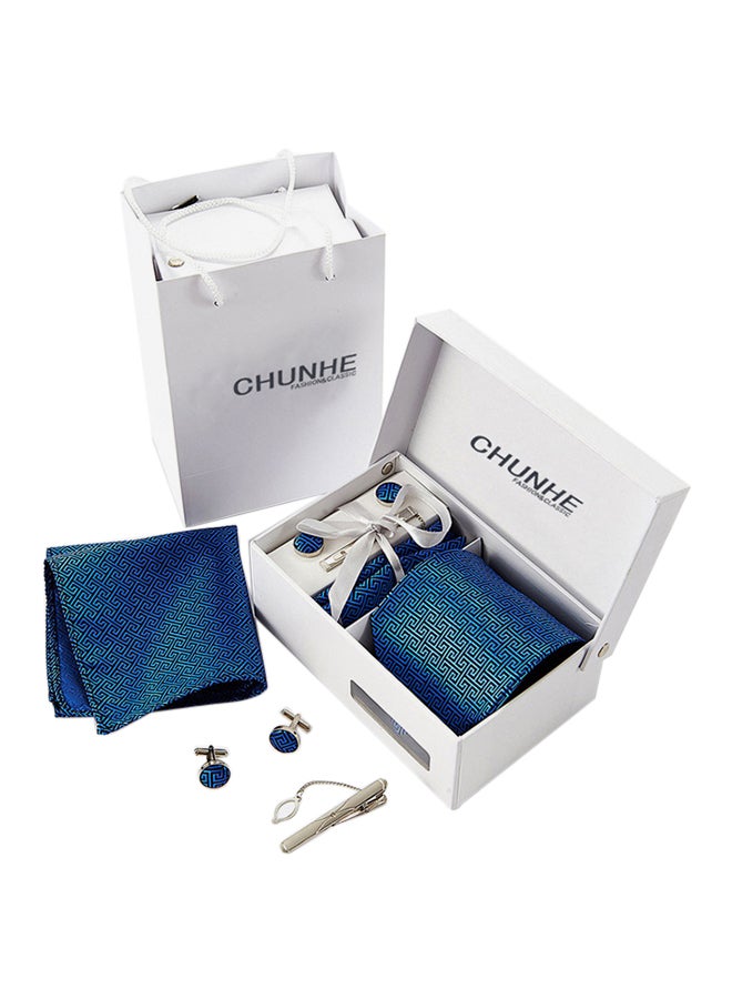 6-Piece Polyester Necktie Set Blue - Image 3