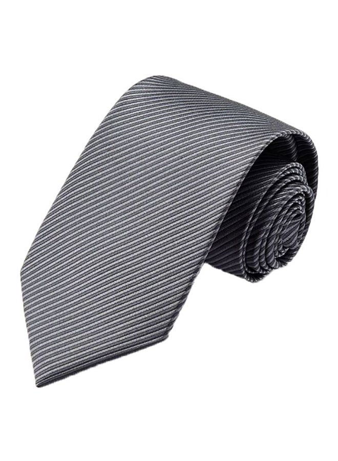 6-Piece Striped Necktie Set Grey/Black  - Image 2