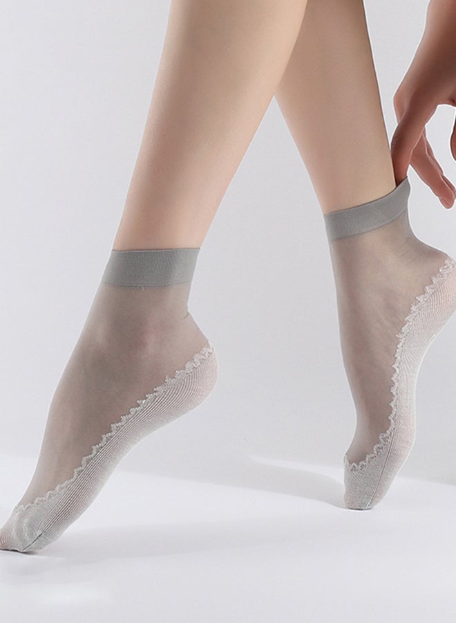 Mid-Length Socks Grey  - Image 3