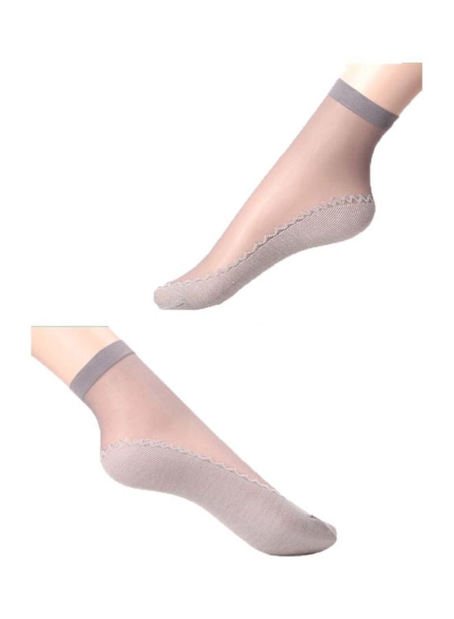 Mid-Length Socks Grey  - Image 2