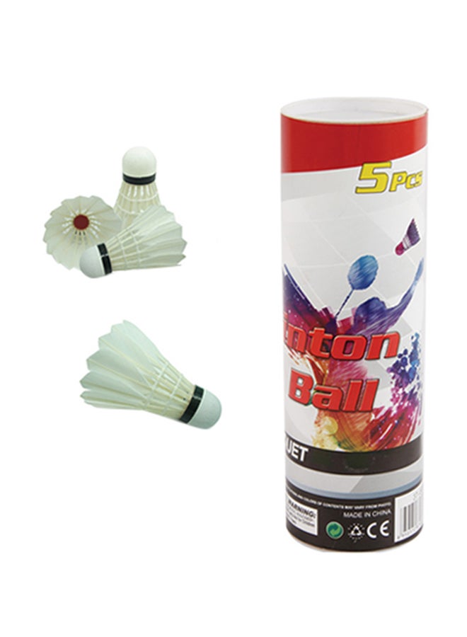 Body Builder 5-Piece Shuttlecock Set 6.5x6.5x20cm - Image 1