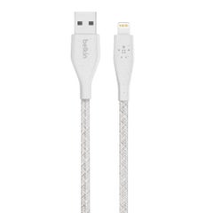 Braided 10 Ft/3 M DuraTek Plus Lightning To USB-A Cable With Strap, iPhone Charger Cable, Apple Cable For iPhone 15, 14, 13, 12, 11 Pro, Pro Max, Plus AirPods, iPad And More White - v1592131678/N26637245A_4