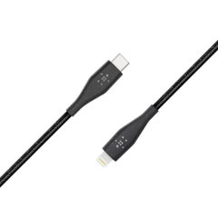 BELKIN BOOST CHARGE USB-C Cable with Lightning Connector + Strap, 4 ft/1.2 m - MFI Certified, USB PD, Duratek Fast Charging USB-C to Lightning Cable, Ultra-High durability iPhone USB-C Cable - Black Black - v1592131679/N26637240A_4