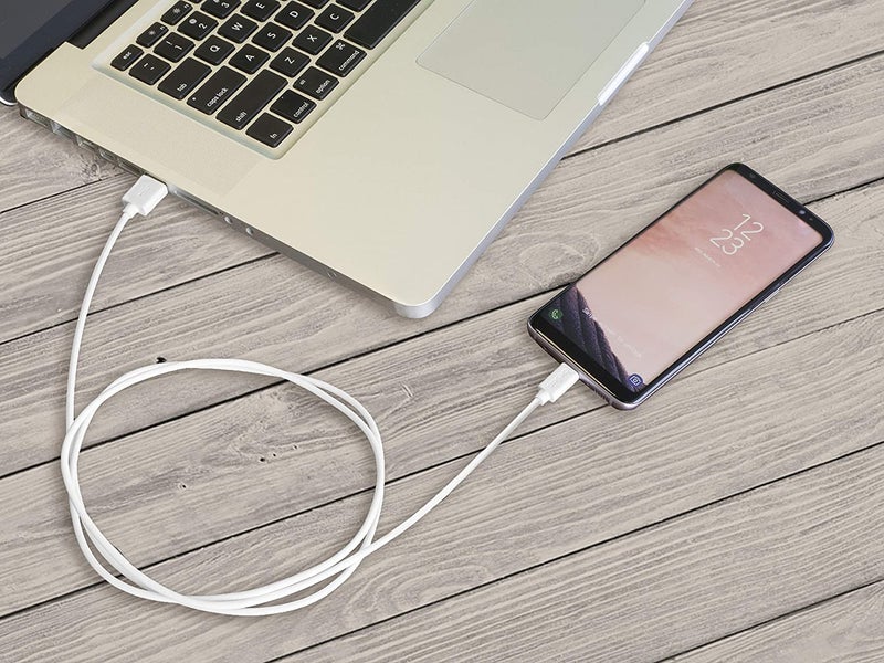belkin Tangle Free MicroUSB ChargeSync Cable White/Silver  - Image 4