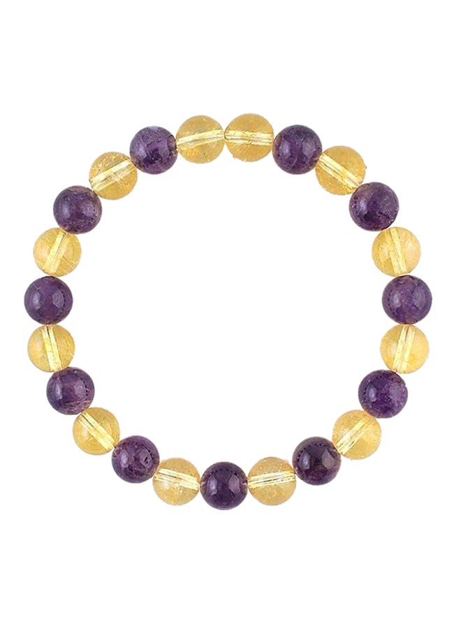 Citrine And Amethyst Stone Bracelet - Image 1