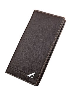 Generic Long Designer Business Leather Wallet Brown  - Image 1