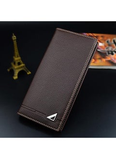 Generic Long Designer Business Leather Wallet Brown  - Image 3