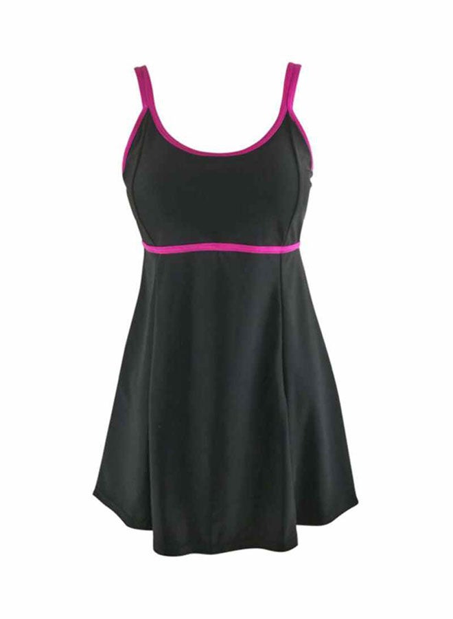 QiaoKai One-Piece Swimwear Black/Pink  - Image 1