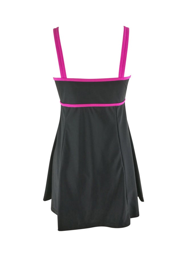 QiaoKai One-Piece Swimwear Black/Pink  - Image 2