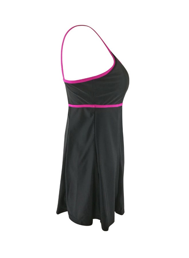 QiaoKai One-Piece Swimwear Black/Pink  - Image 3