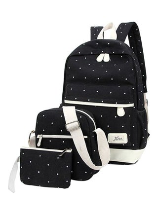 3 Piece Backpack Set Black/White - v1592145985/N16090415A_1