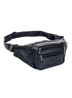 Generic Leather Zipper Closure Waistpack Blue  - Image 3