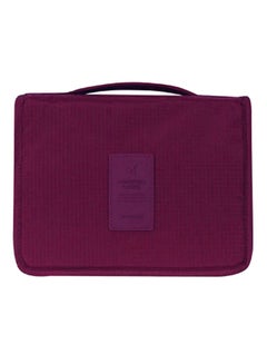 TRAVEL Waterproof Cosmetic Toiletry Bag Purple/Daisy Mint  - Image 1