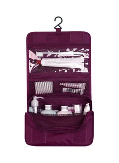 TRAVEL Waterproof Cosmetic Toiletry Bag Purple/Daisy Mint  - Image 2