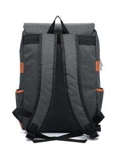 Sharpdo Solid Zip Closure Backpack Grey  - Image 2