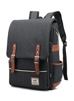 Sharpdo Solid Zip Closure Backpack Grey  - Image 3