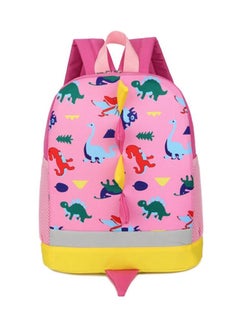 Generic Cartoon Printed Backpack Pink/Yellow/Grey  - Image 2
