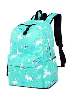 Generic 3-Piece Unicorn Printed Backpack Set Green/White  - Image 3