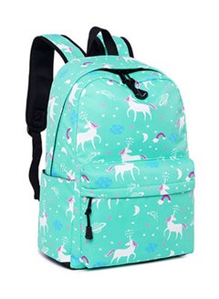 Generic 3-Piece Unicorn Printed Backpack Set Green/White  - Image 4