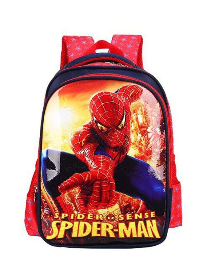 Generic - Spiderman Animation Printed Backpack 38cm Red/Yellow/Blue - Image 1