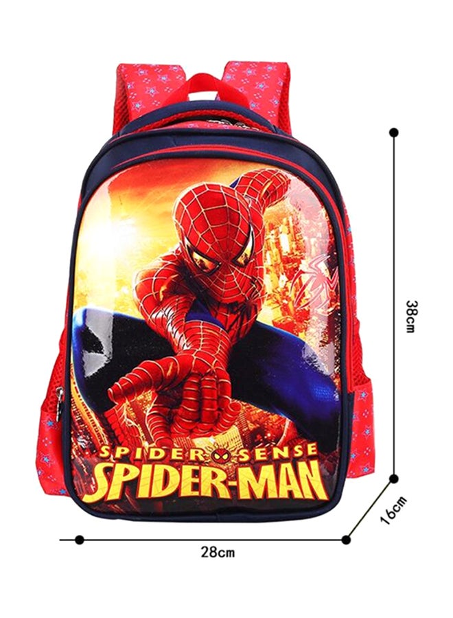 Generic - Spiderman Animation Printed Backpack 38cm Red/Yellow/Blue - Image 1
