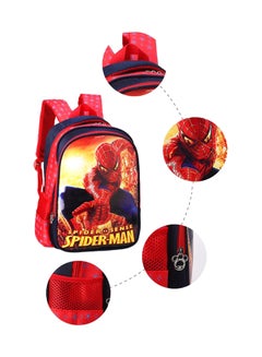 Generic Spiderman Animation Printed Backpack 38cm Red/Yellow/Blue  - Image 3