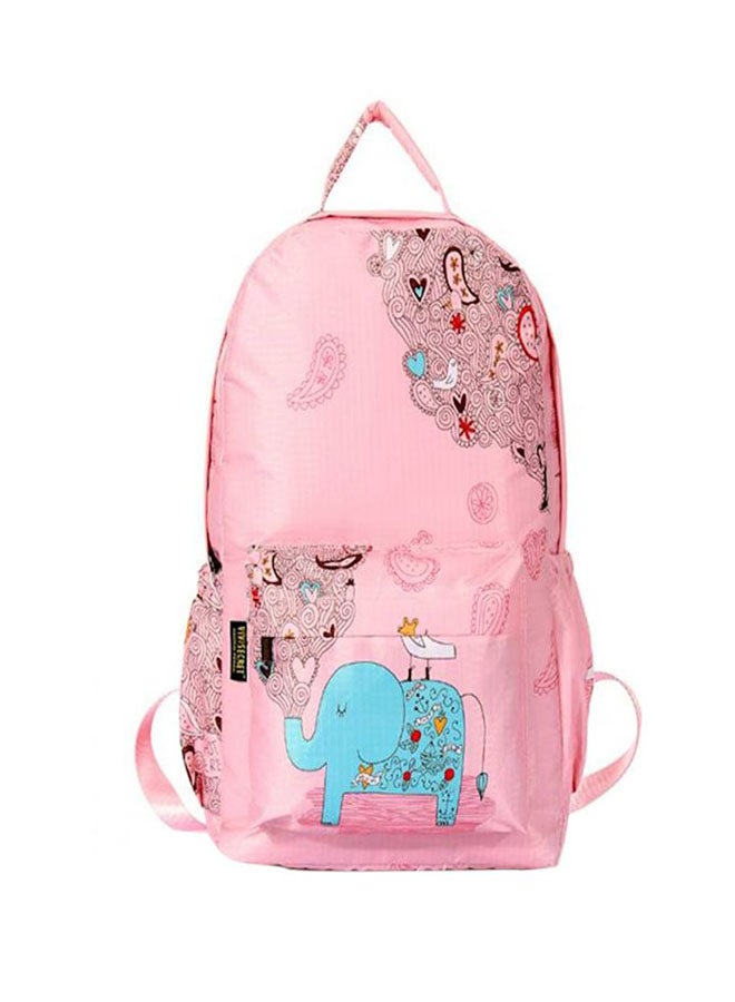 Girl Waterproof Nylon School Bag For 14 Inch Laptop Multi Color  - Image 1