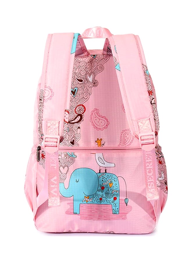 Girl Waterproof Nylon School Bag For 14 Inch Laptop Multi Color  - Image 2