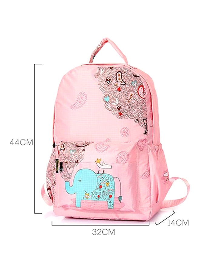 Girl Waterproof Nylon School Bag For 14 Inch Laptop Multi Color  - Image 4