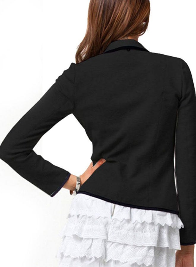 Generic - Slim Style Short Jacket Black - Image 1